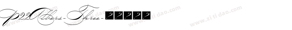 P22Albers-Three字体转换