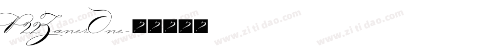 P22ZanerOne字体转换