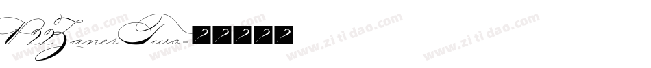 P22ZanerTwo字体转换