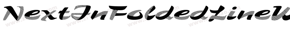 NextInFoldedLineWiderCutRegular-1V6e字体转换