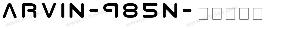 Arvin-985n字体转换
