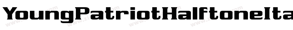 YoungPatriotHalftoneItalic-w1wPw字体转换