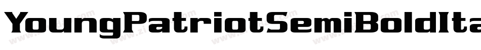 YoungPatriotSemiBoldItalic-owB0o字体转换