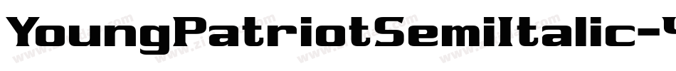 YoungPatriotSemiItalic-4B3LW字体转换
