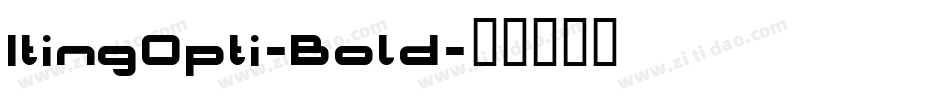 ItingOpti-Bold字体转换