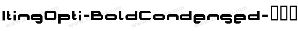 ItingOpti-BoldCondensed字体转换