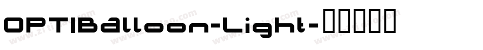 OPTIBalloon-Light字体转换
