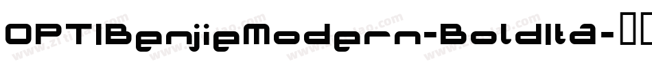 OPTIBenjieModern-BoldIta字体转换