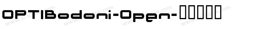 OPTIBodoni-Open字体转换