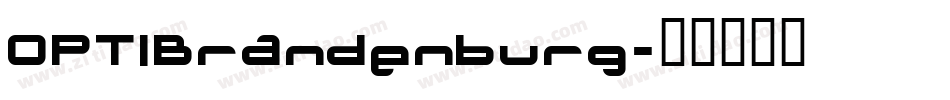 OPTIBrandenburg字体转换