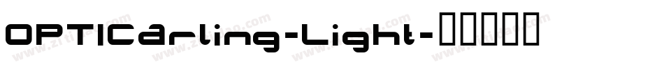 OPTICarling-Light字体转换