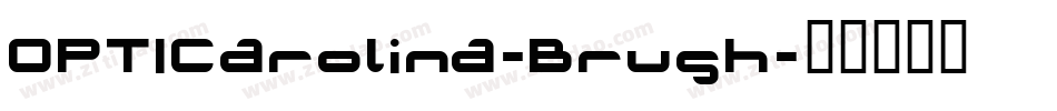 OPTICarolina-Brush字体转换