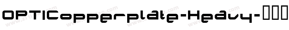 OPTICopperplate-Heavy字体转换
