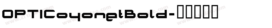 OPTICoyonetBold字体转换