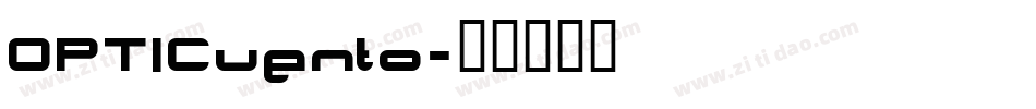 OPTICuento字体转换