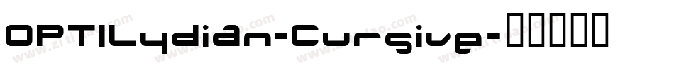 OPTILydian-Cursive字体转换