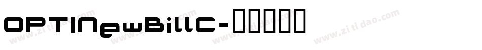 OPTINewBillC字体转换