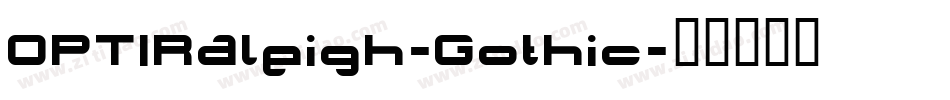 OPTIRaleigh-Gothic字体转换