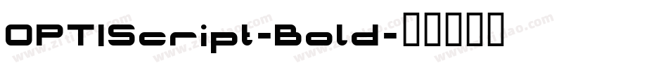OPTIScript-Bold字体转换