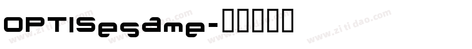 OPTISesame字体转换