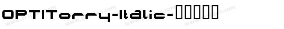 OPTITorry-Italic字体转换