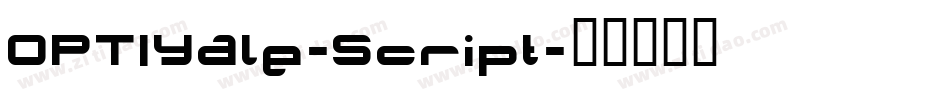 OPTIYale-Script字体转换