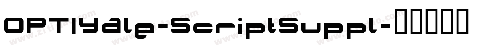 OPTIYale-ScriptSuppl字体转换