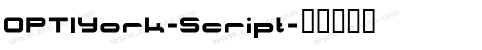 OPTIYork-Script字体转换