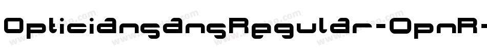 OpticiansansRegular-0pnR字体转换