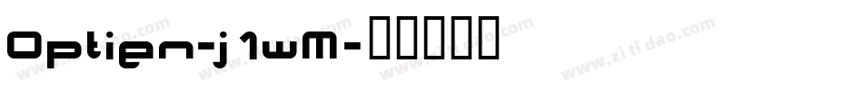 Optien-j1wM字体转换