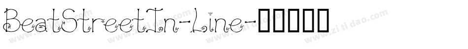 BeatStreetIn-Line字体转换
