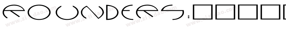 ROUNDERS字体转换