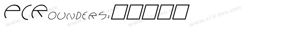 PCRounders字体转换