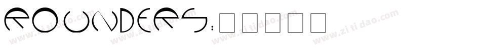 ROUNDERS字体转换