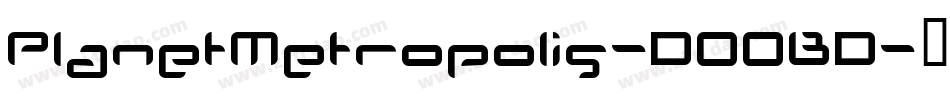 PlanetMetropolis-DOOBD字体转换