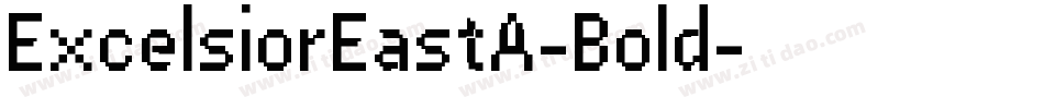 ExcelsiorEastA-Bold字体转换