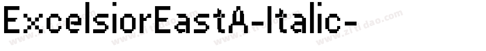 ExcelsiorEastA-Italic字体转换