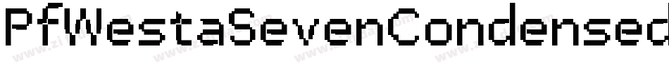 PfWestaSevenCondensed-KMBy字体转换