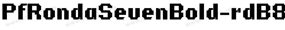 PfRondaSevenBold-rdB8字体转换