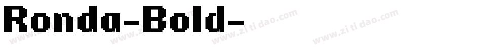 Ronda-Bold字体转换