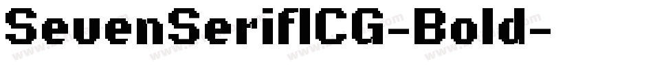 SevenSerifICG-Bold字体转换