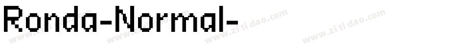 Ronda-Normal字体转换