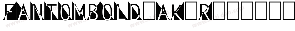 FantomBold-aK7R字体转换