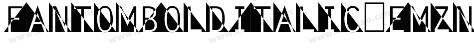 FantomBoldItalic-Emzn字体转换