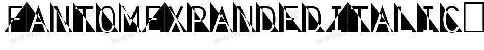 FantomExpandedItalic-xDVK字体转换