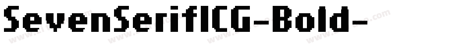 SevenSerifICG-Bold字体转换