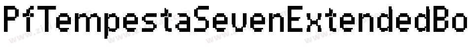 PfTempestaSevenExtendedBold-XJ4P字体转换