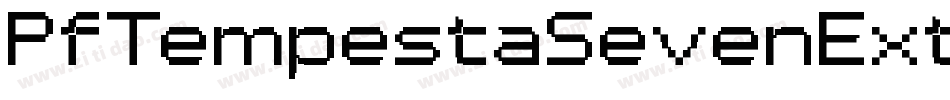 PfTempestaSevenExtendedBold-XJ4P字体转换