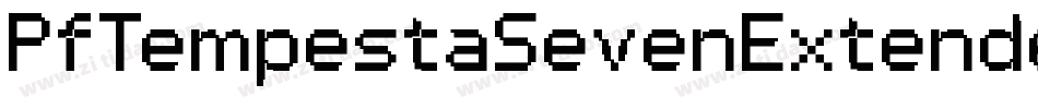 PfTempestaSevenExtendedBold-XJ4P字体转换