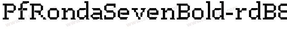 PfRondaSevenBold-rdB8字体转换